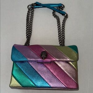 Kurt Geiger Kensington Pastel Rainbow Bag